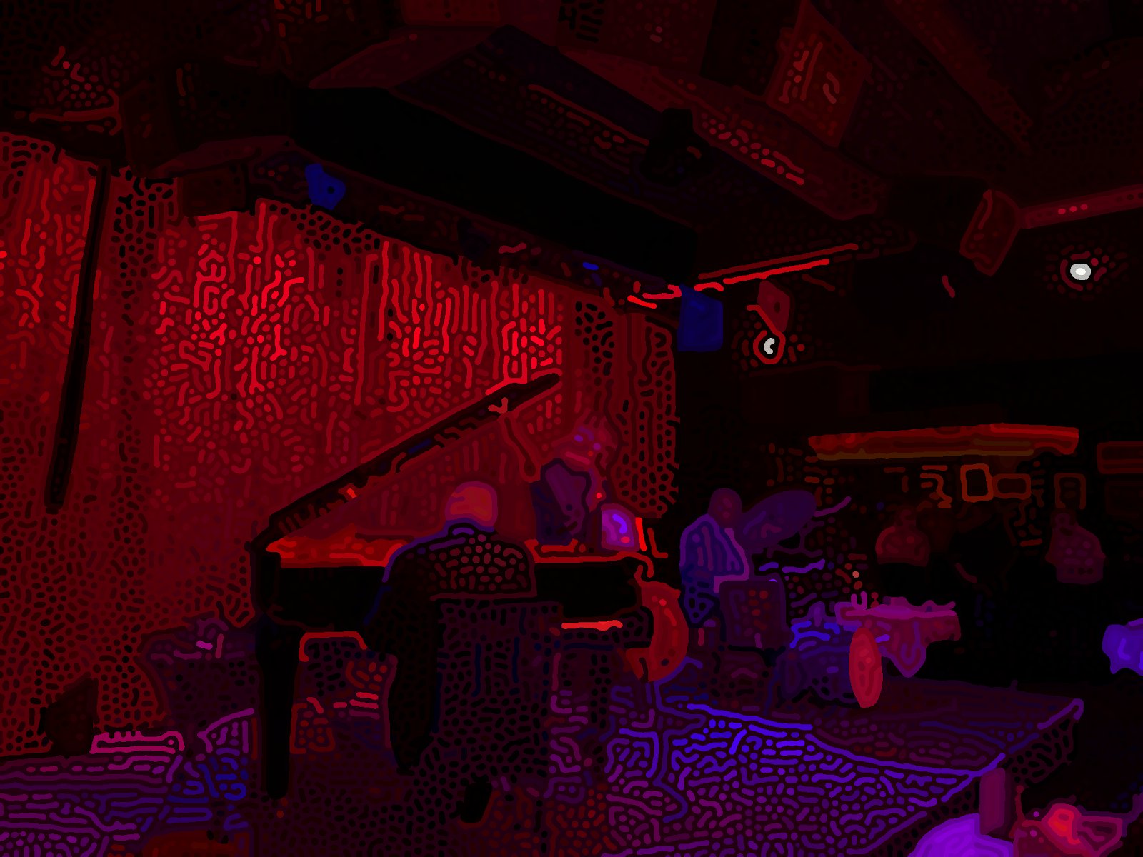 Image showing the final output of the Turing pattern algorithm after enhancing colors