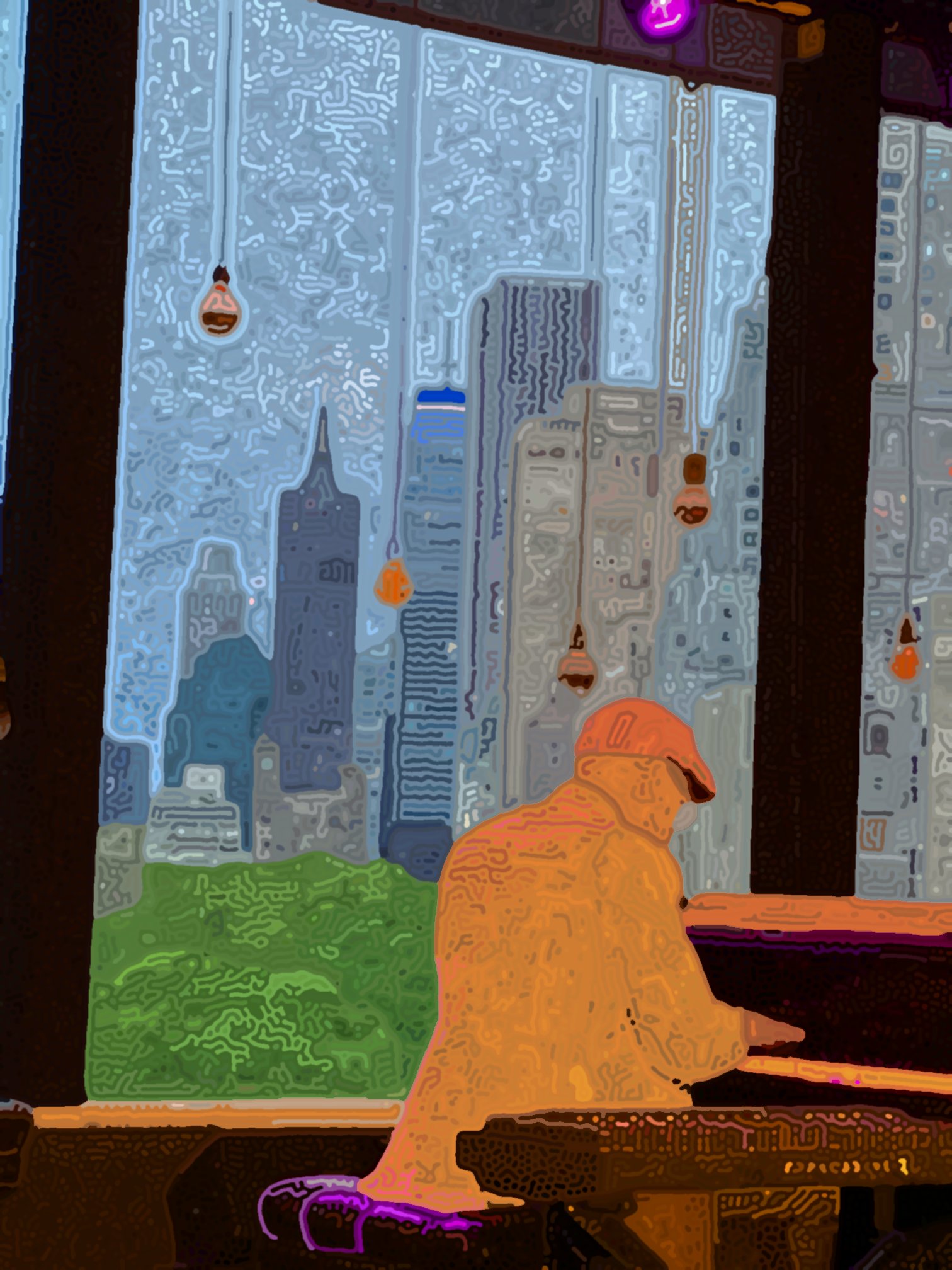 Image I created using Turing an algorithm derived from Turing patterns