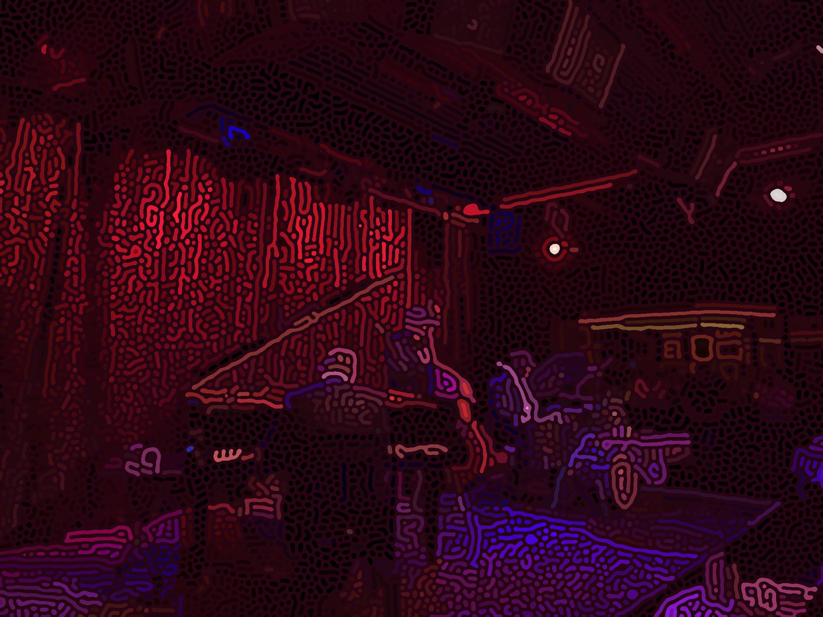 Image showing the monolithic region in white and all other regions in black